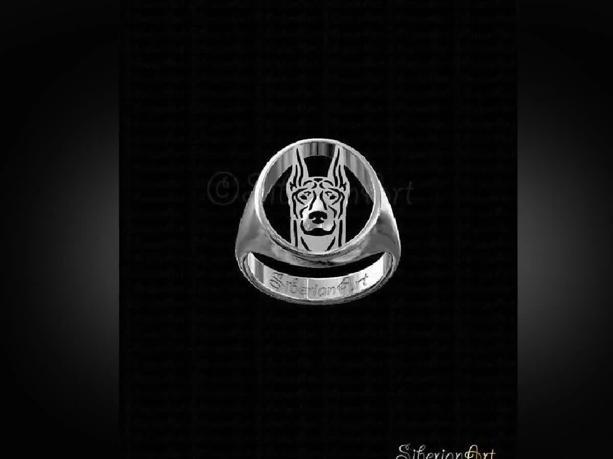 Finnish Lapphund filigree style ring - sterling silver 925 - gift for dog lovers outlets and owners - Pet Jewelry - best friend jewelry